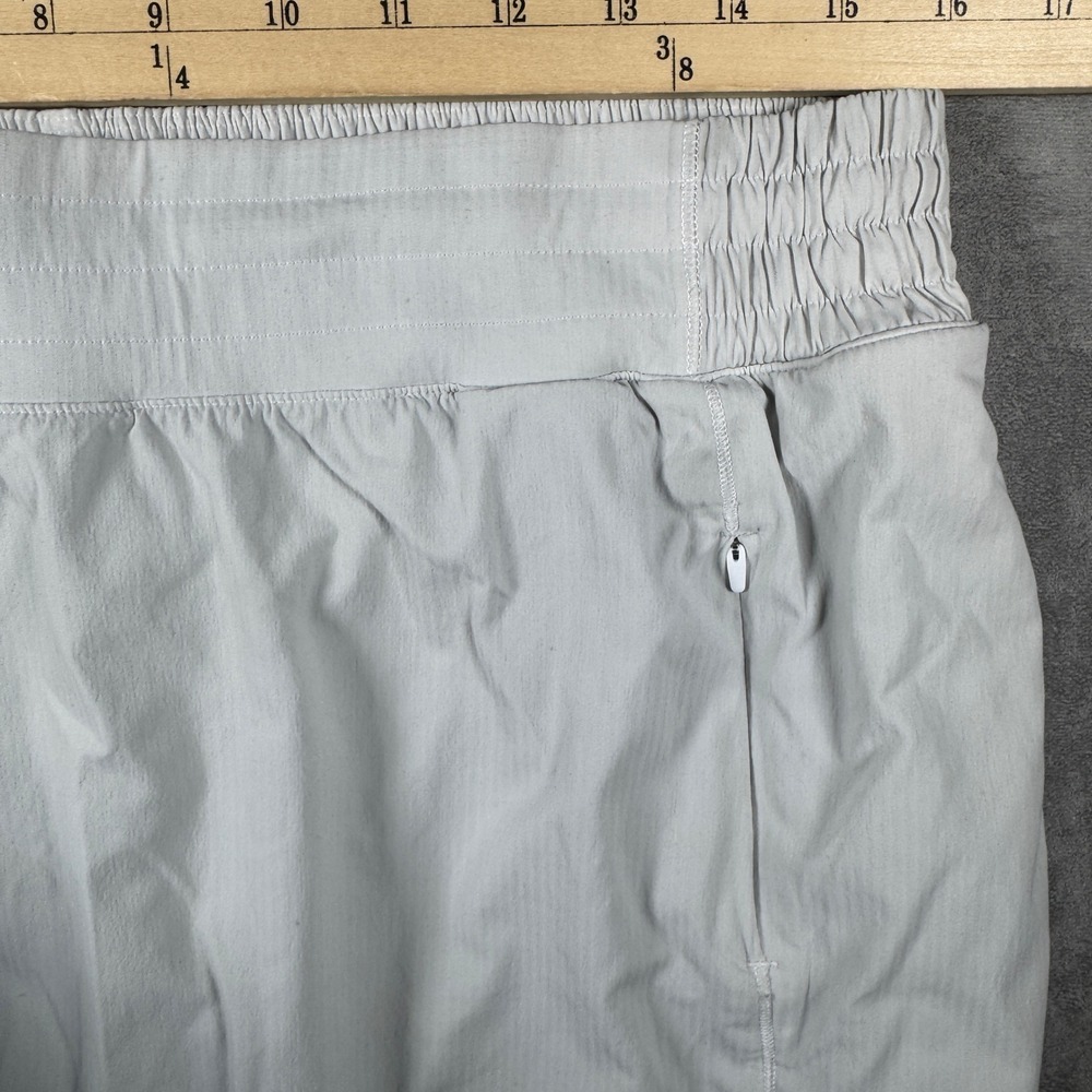 Lululemon Hotty Hot High-Rise Skirt White Gray Size 12 Tennis Running Skort - Picture 10 of 10